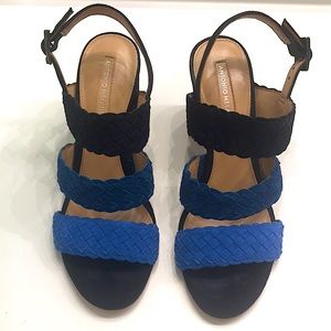 Antonio Melani blue suede heels.